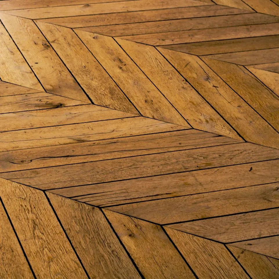 Parquet en bâtons rompus 